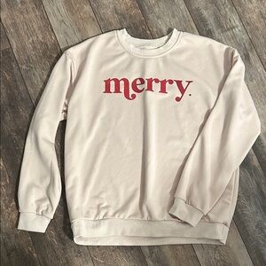 Merry Cream Women’s Sweatshirt